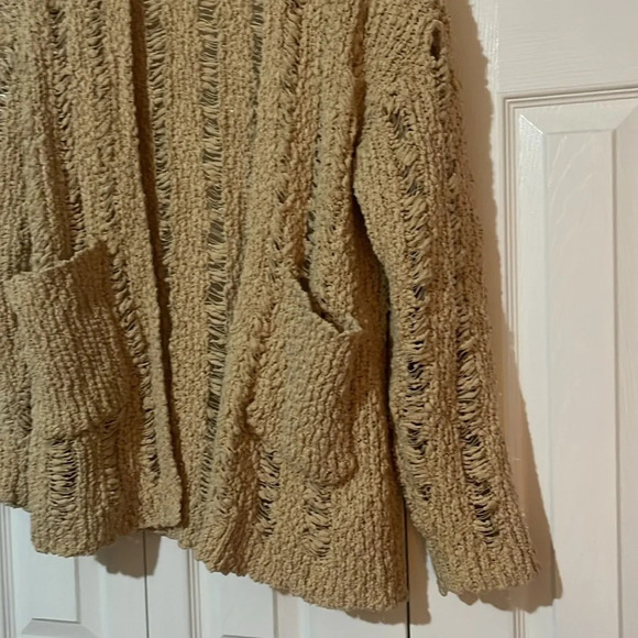 Earthbound trading co boho style cream cardigan - Picture 3 of 6